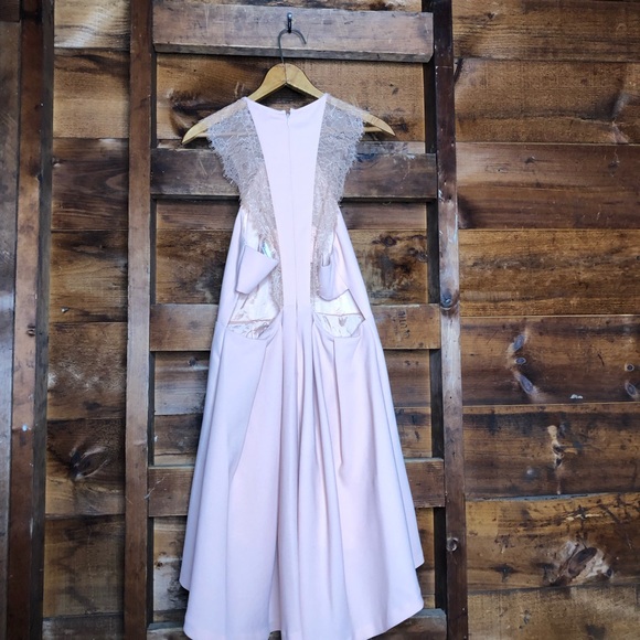 BCBGeneration Blush Pink HiLo Lace Dress - Picture 10 of 13